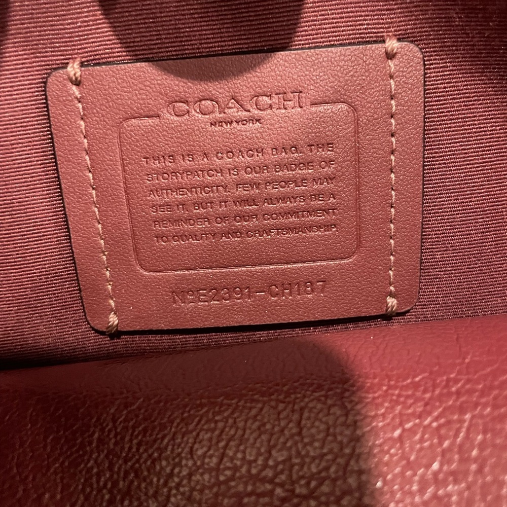 Coach Hanna Carryall Satchel Crossbody Snake-embossed with black pebbled leather - Picture 13 of 14
